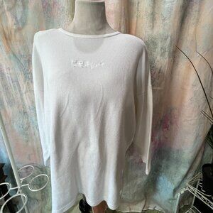 Vintage 📌  Big Fun Cotton Plus Size 3/4 Sleeves Top Size: 16/18